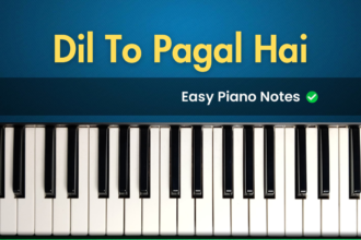 Dil to pagal hai piano notes