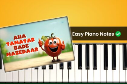 Aha Tamatar Bade Mazedaar Easy Piano Tutorial