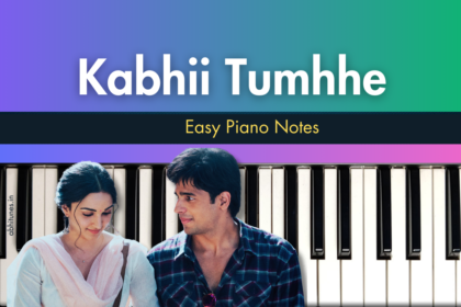 Kabhii Tumhhe Easy Piano Notes