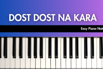 Dost Dost Na Raha Easy Piano Notes