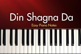 Din Shagna Da | Phillauri | Easy Piano Notes