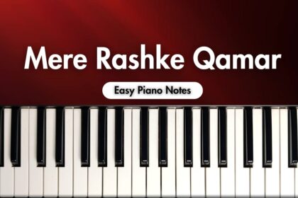 Mere Rashke Qamar Easy Piano Notes