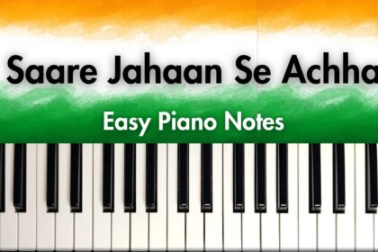 Sare Jahan Se Achha Easy Piano Notes