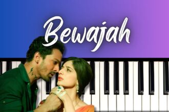 Bewajah Easy Piano Notes - Sanam Teri Kasam