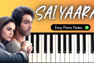 Saiyaara Title Track Easy Piano Notes