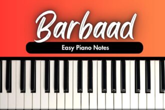 Barbaad | Saiyaara | Easy Piano Notes