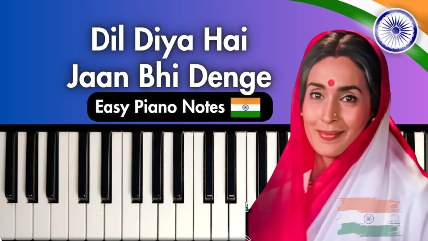 Aye Watan Tere Liye Easy Piano Notes