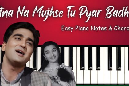 Itna Na Mujhse Tu Pyaar Badha Easy Piano Notes